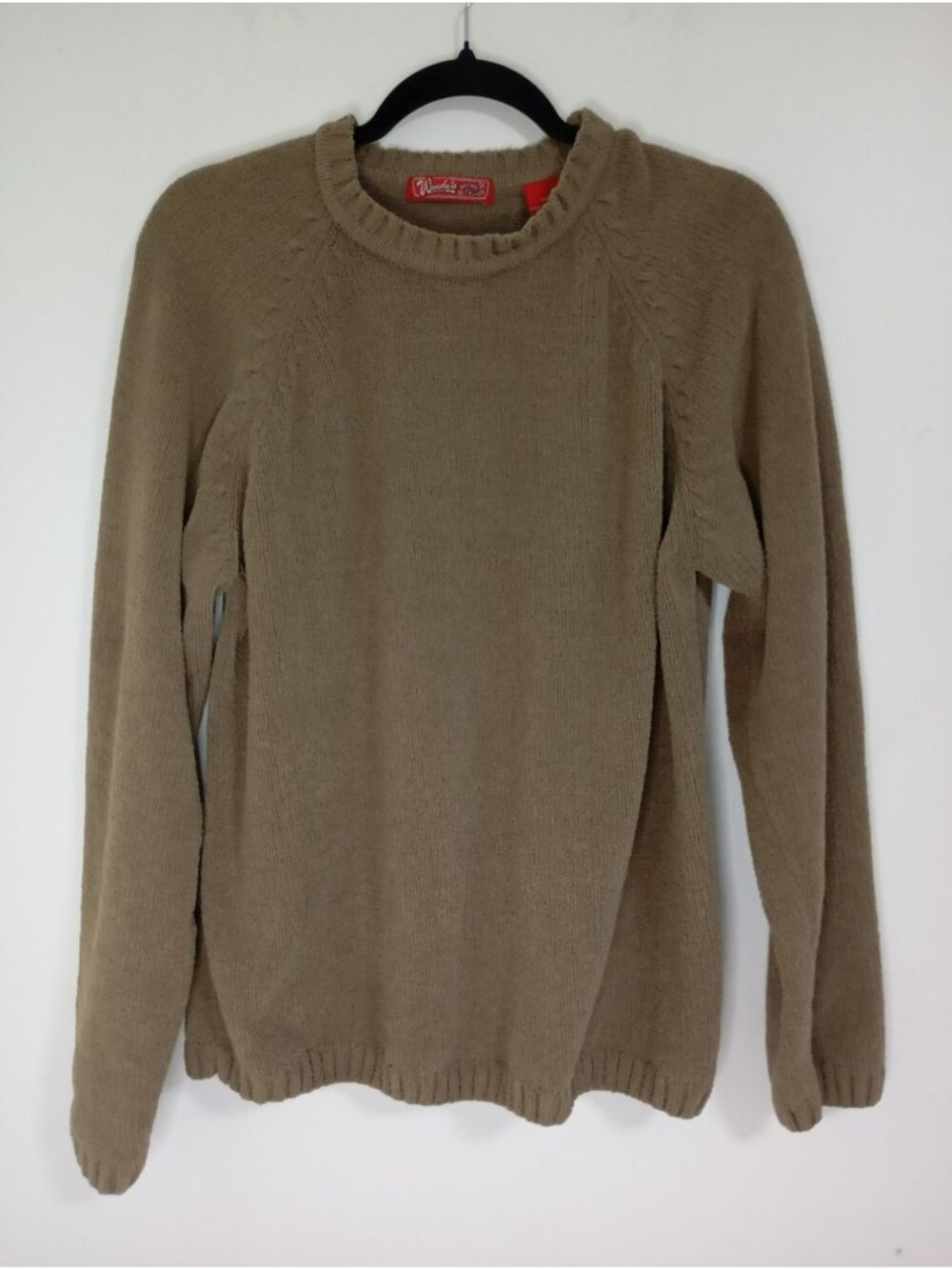 Woodys Retro Lounge Mens Green Crewneck Sweater Size M